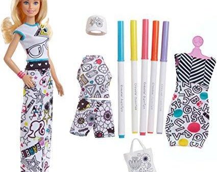 Barbie Crayola Color-In Fashion Doll and Fashions For Discount