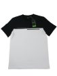 BOSS Mens Black Color Block Classic Fit Stretch T-Shirt Hot on Sale