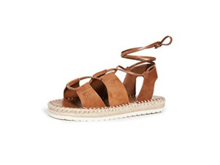 VINCE. Womens Hazelnut Brown Lightweight Padded Tibor Square Toe Platform Lace-Up Leather Espadrille Shoes M Supply