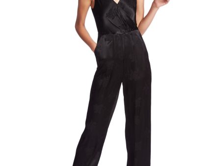 1. STATE Womens Sleeveless V Neck Evening Straight leg Jumpsuit For Cheap