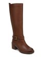 ZODIAC Womens Brown Cushioned Goring Buckle Accent Lug Sole Georgia Round Toe Block Heel Zip-Up Riding Boot M Online