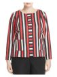 FOXCROFT Womens Pocketed Striped Long Sleeve Wear To Work Jacket on Sale