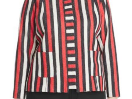 FOXCROFT Womens Pocketed Striped Long Sleeve Wear To Work Jacket on Sale