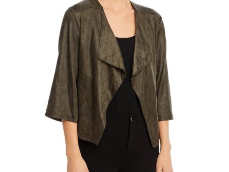 LYSSE Womens Faux Suede 3 4 Sleeve Open Front Jacket Online