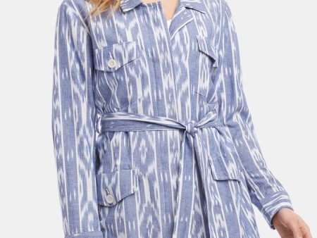 KAREN KANE Womens Belted Printed Jacket For Sale