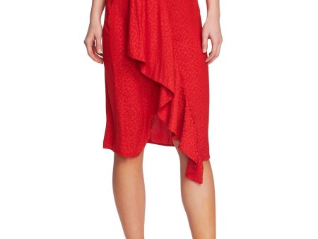 1. STATE Womens Below The Knee Wrap Skirt For Cheap