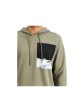 INC Mens Moonwalk Green Graphic Long Sleeve Classic Fit Draw String Hoodie Hot on Sale