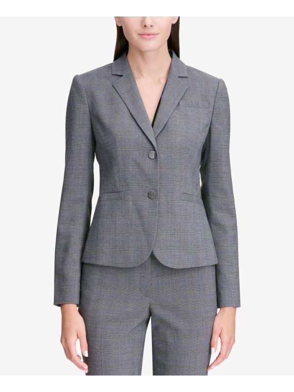 CALVIN KLEIN Womens Plaid Jacket Online